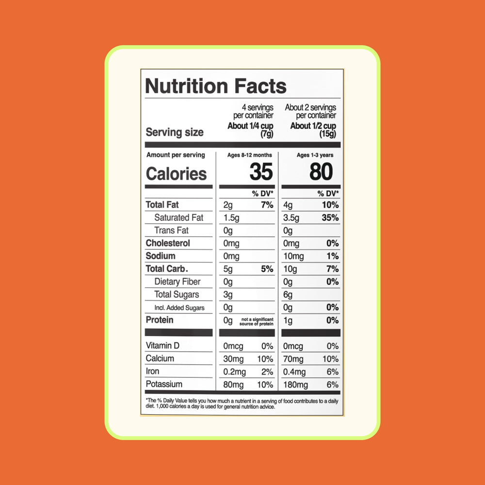 YUMI Smoothie Melts school-safe packaging highlighting calcium and no added sugar