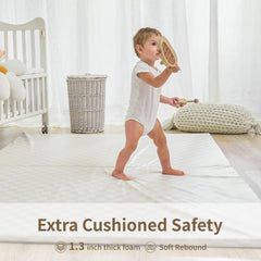 Yumiio non-slip back texture keeps the mat securely in place during play.