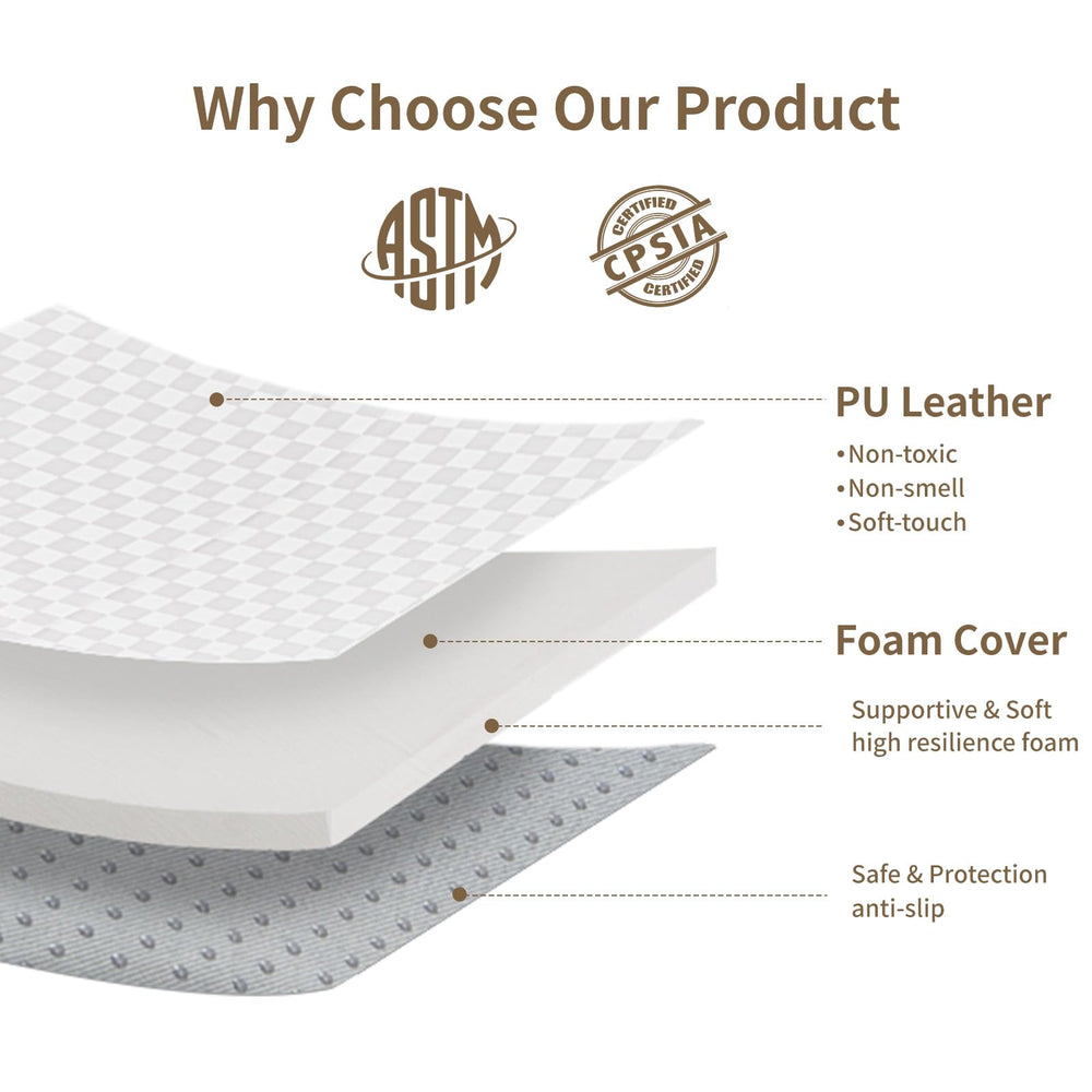 Yumiio waterproof surface wipes clean in seconds after spills and drool.