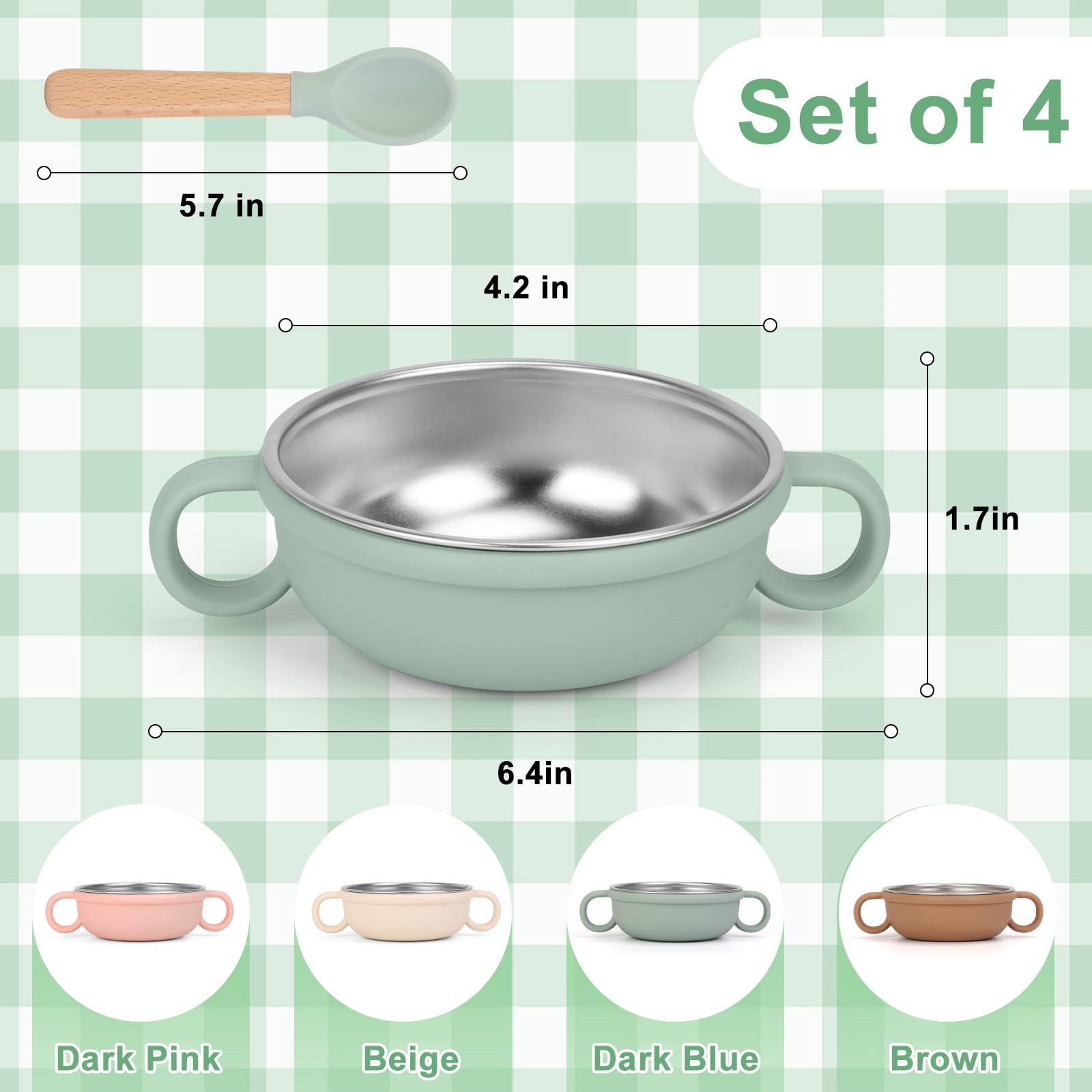 Yummy Sam 250ml capacity bowl for portioning baby food