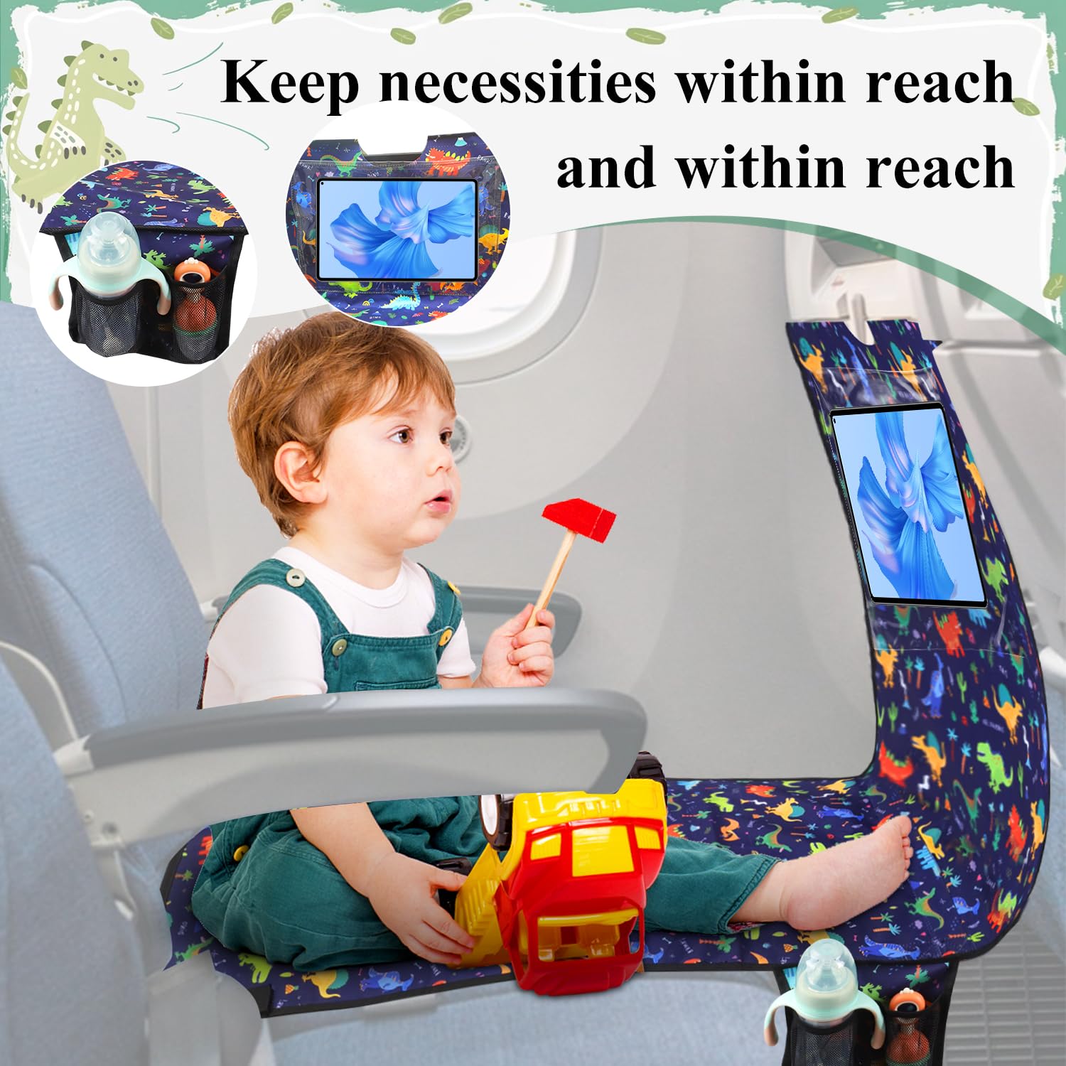 YUMTIM breathable fabric airplane bed emphasizing comfort during flights.