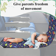 YUMTIM seat extender showing side pocket for snacks and toys.