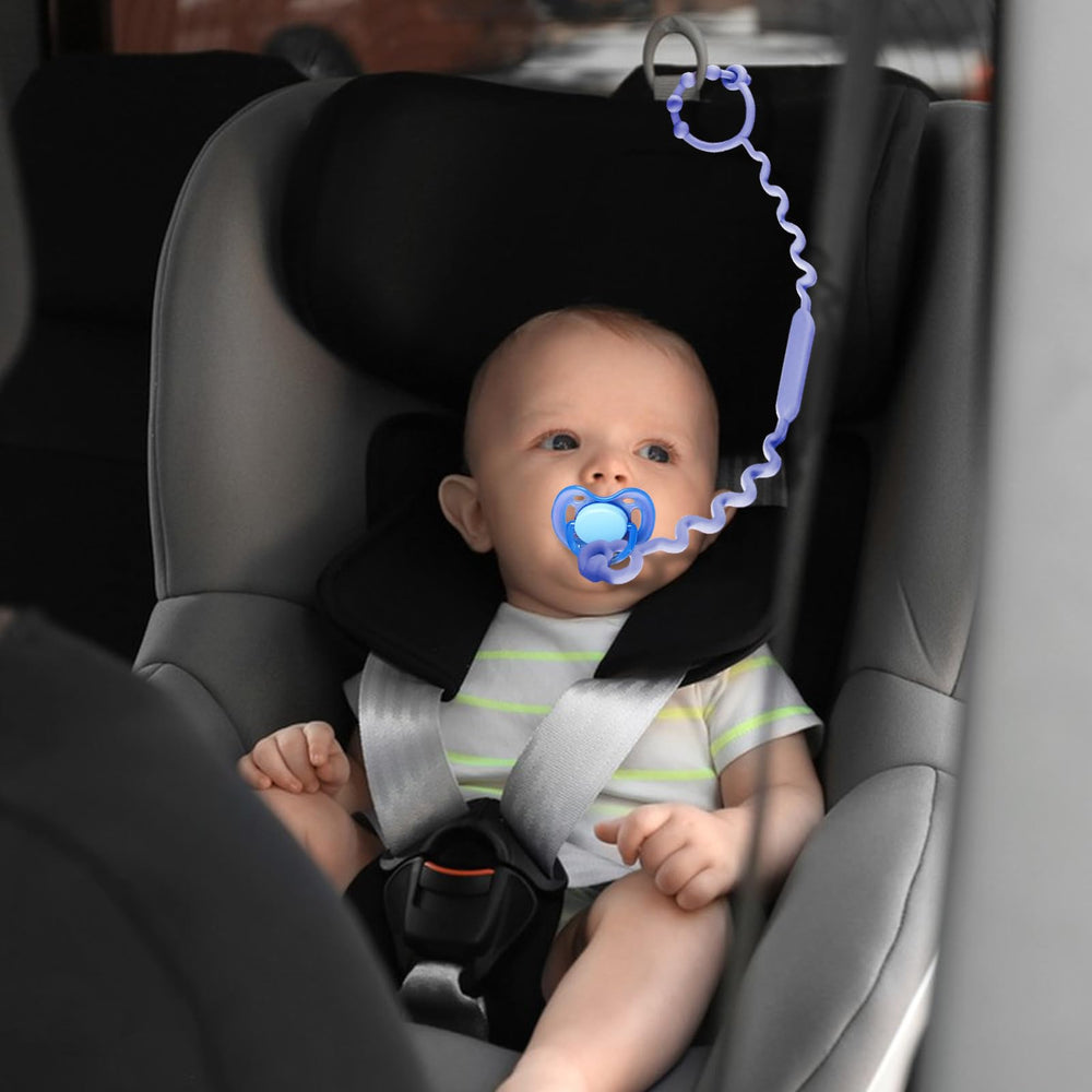 Yunaeduo silicone toy straps in bright colors stimulate senses while preventing drops.