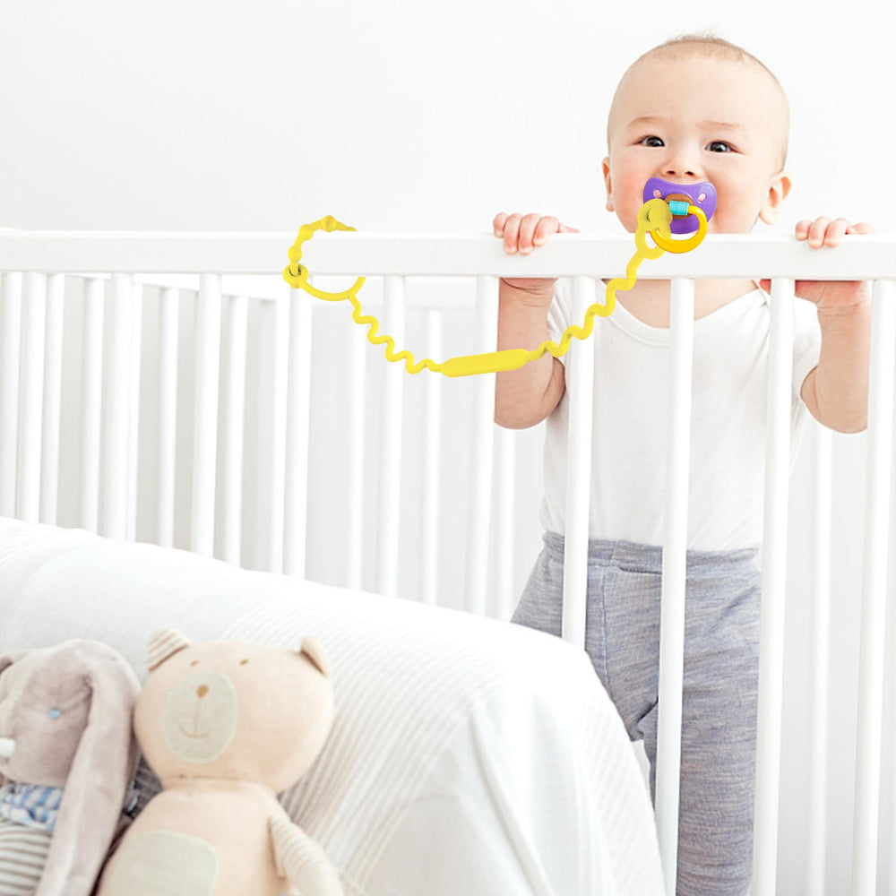 Yunaeduo toy straps securely attach baby bottles, reducing spills on the go.
