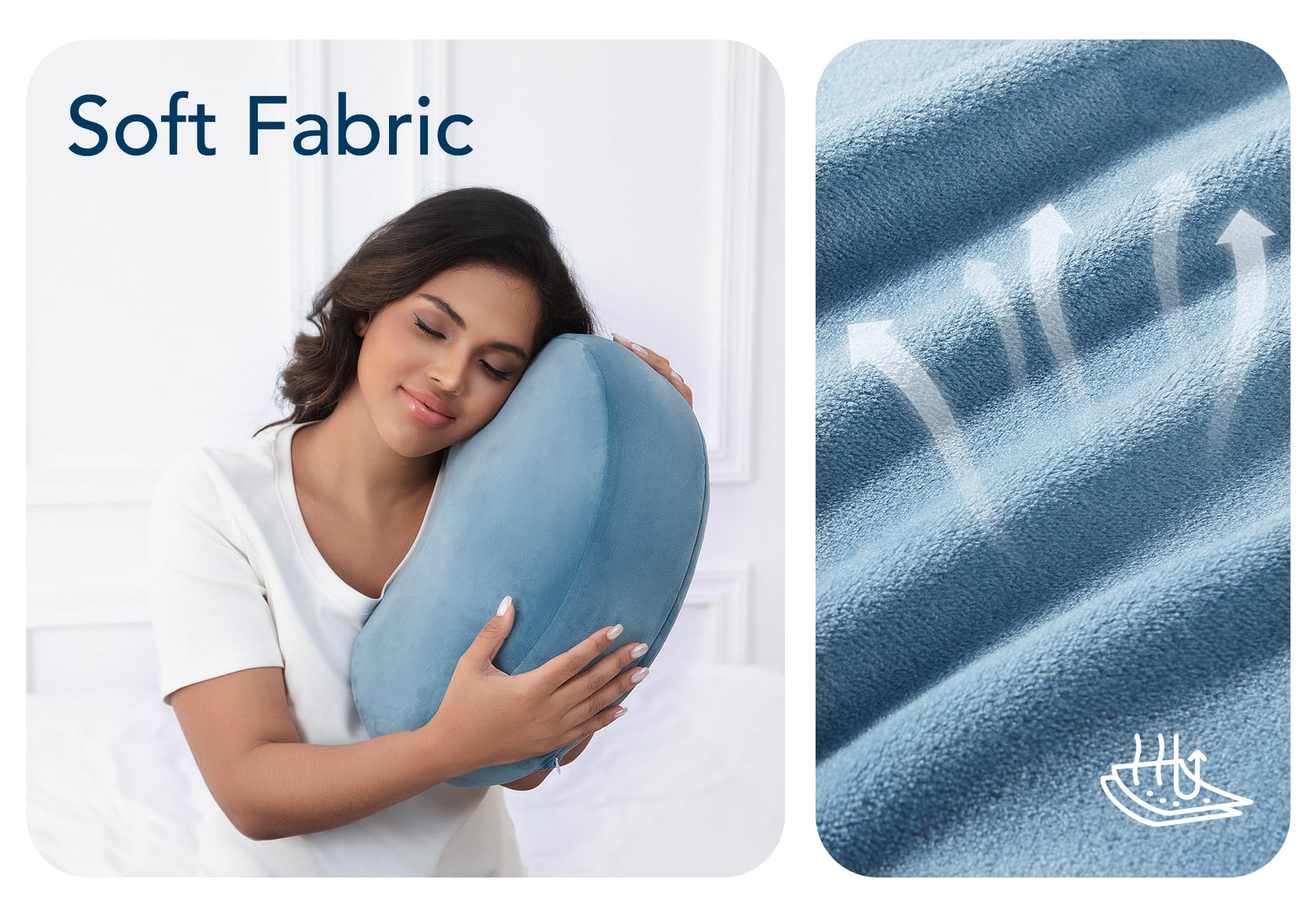 Yunari back-hip support wedge aids side-sleep comfort for expectant mothers.