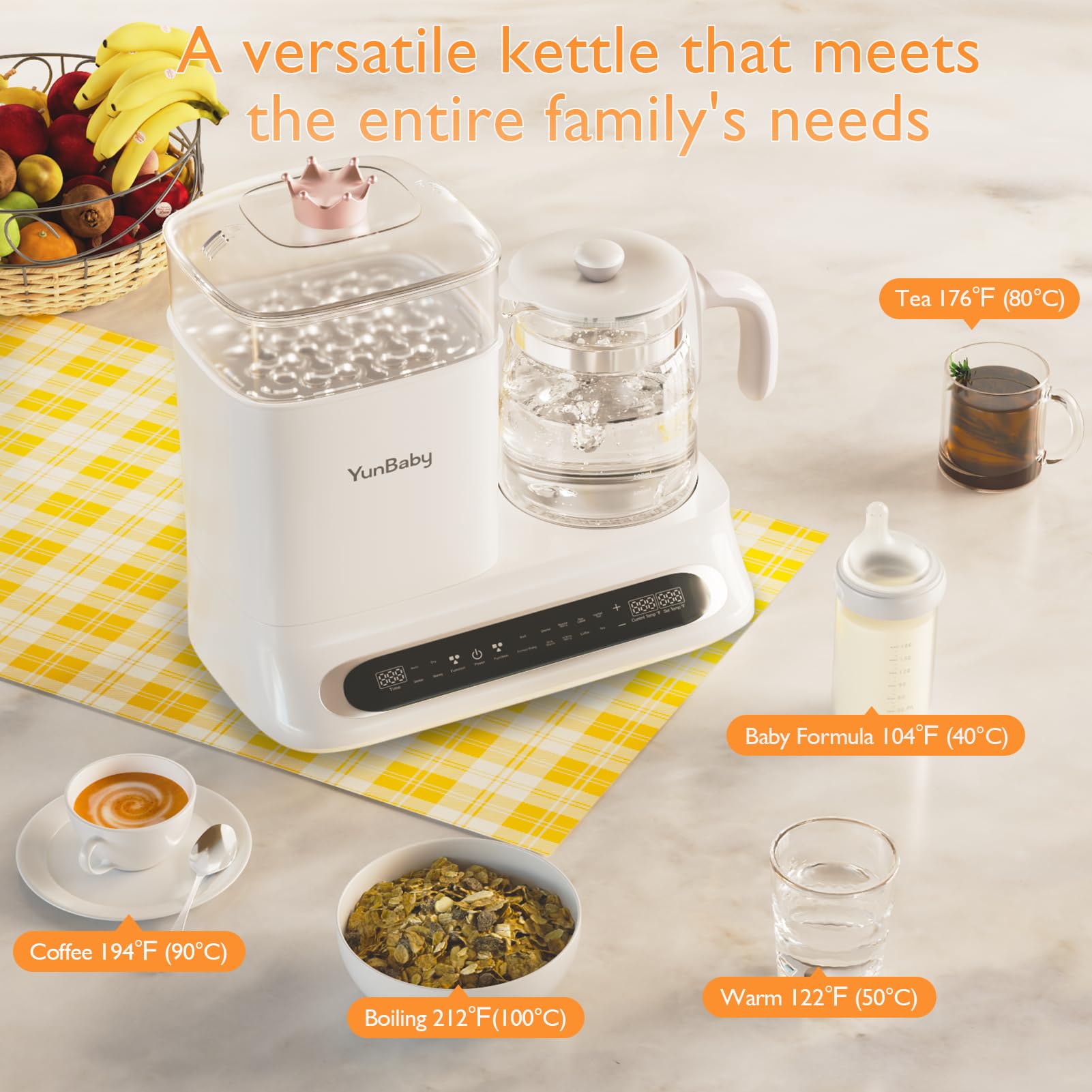 YunBaby giftable feeding solution simplifies baby feeding and parent routines.