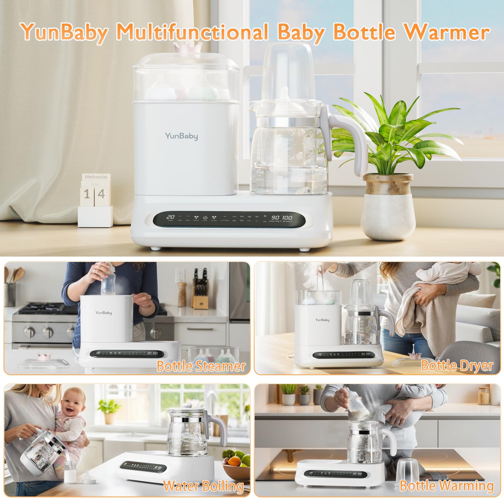 YunBaby two-layer drying system speeds air drying for multiple bottles.