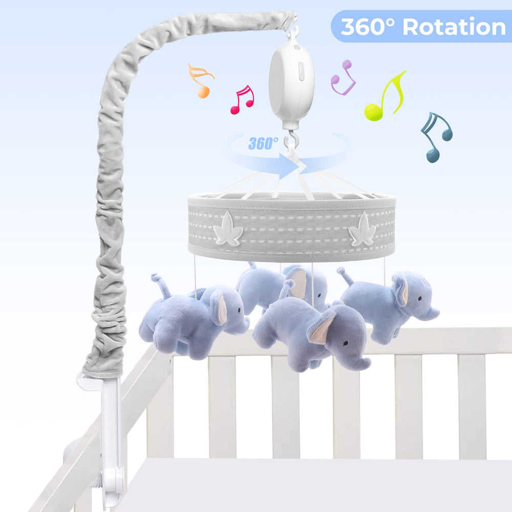 YUNGCHI baby-mobile bassinet-clip attachment keeps soothing motion within reach.