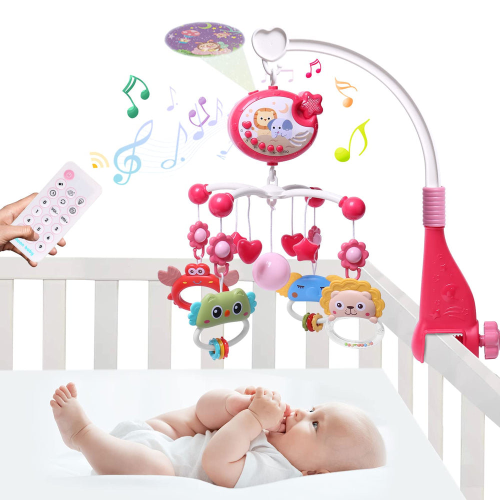 YUNGCHI baby-mobile-crib-setup shows a soothing crib-ready design for nap-time ambience.