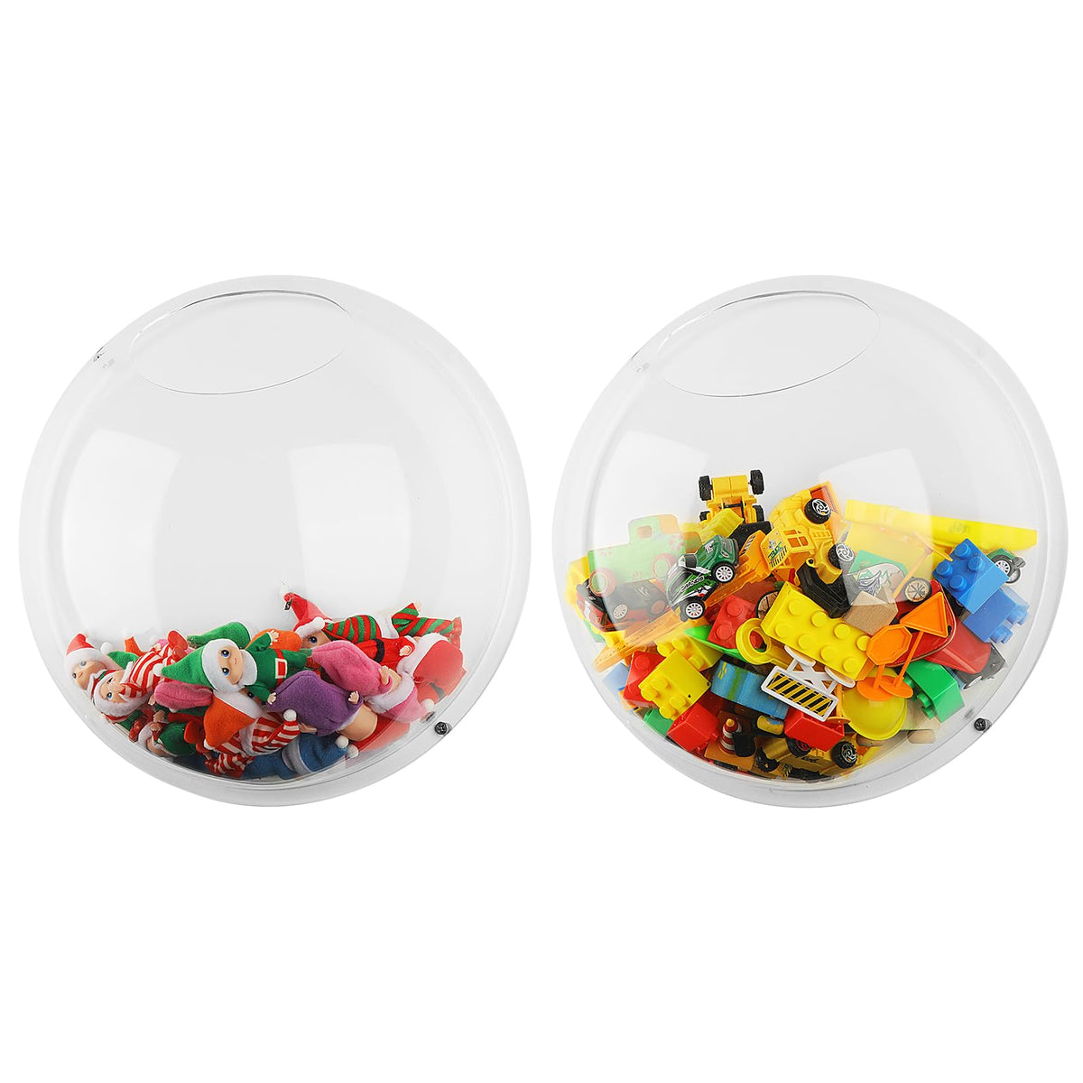 Yungyan acrylic toy dispenser wall-mounted setup for space-saving nursery organization.