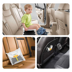YUNHECAM compact foldable potty seat ready for car trips and quick setup.