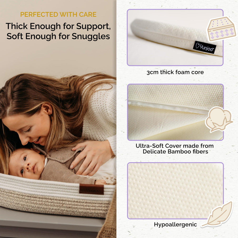 Yunioo bamboo cover close-up showcasing ultra-soft breathable texture