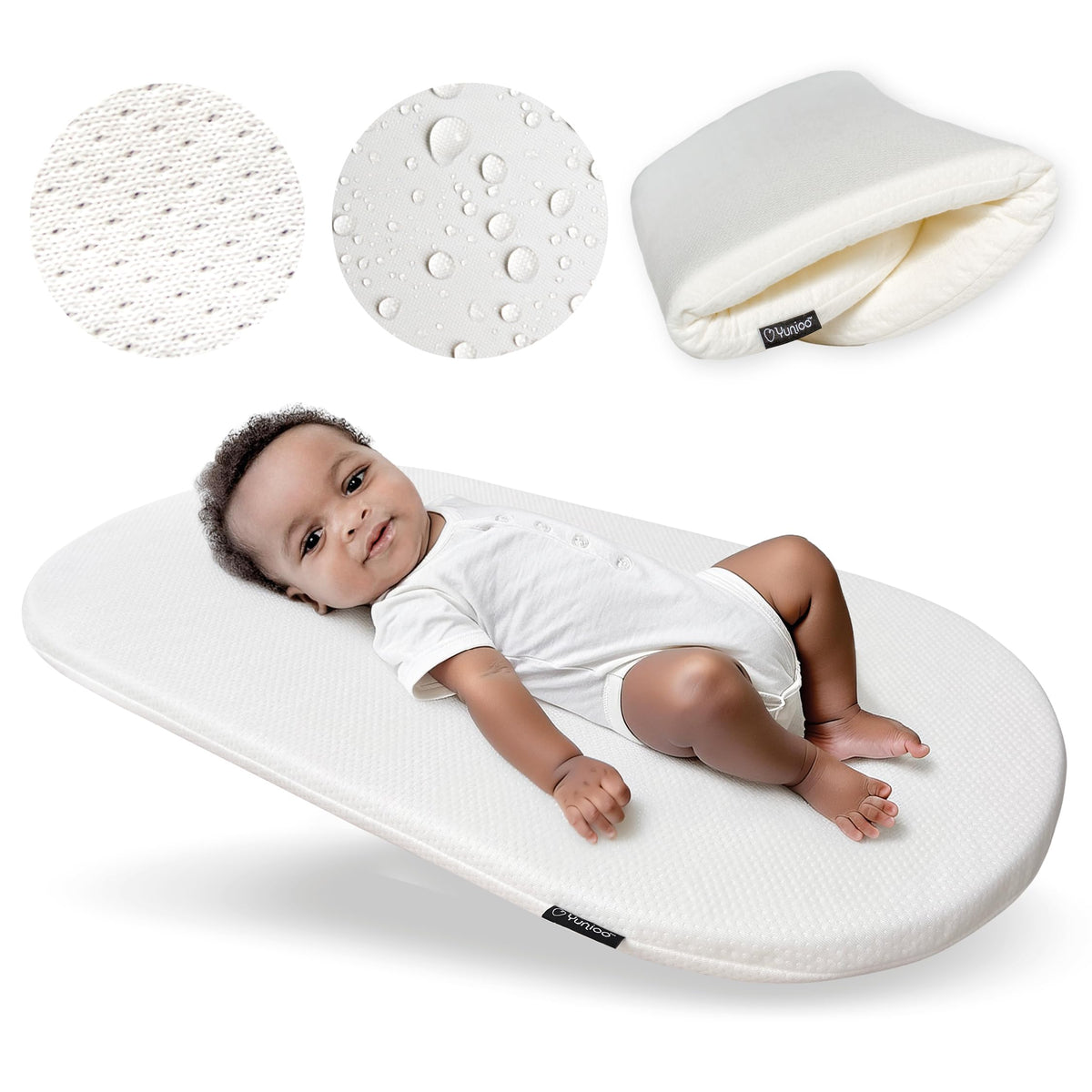 Yunioo foldable changing pad extended for portable diaper changes on the go