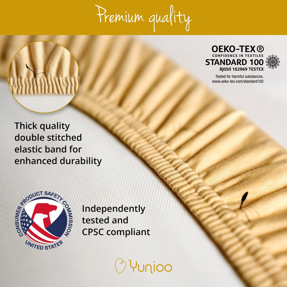Yunioo stroller sheet demonstrating universal use for on-the-go nursery