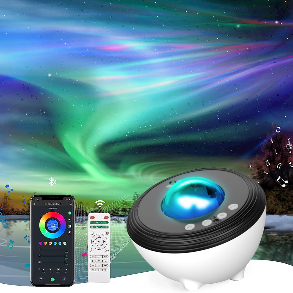 YunLone Galaxy Projector aurora display for immersive ambience.
