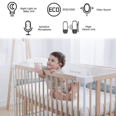 Yunseity monitor noise detection highlights when baby makes sound