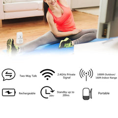 Yunseity Audio Baby Monitor two-way talk enables remote soothing for baby