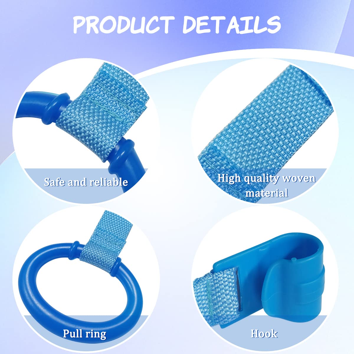 Yuntop green pull ring for cribs aids eye-hand coordination during early mobility.