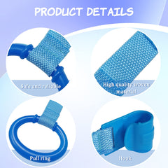 Yuntop green pull ring for cribs aids eye-hand coordination during early mobility.