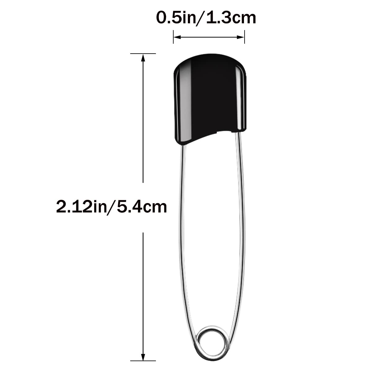 Yuntop diaper pins plastic head with locking closures for reliable diaper security.