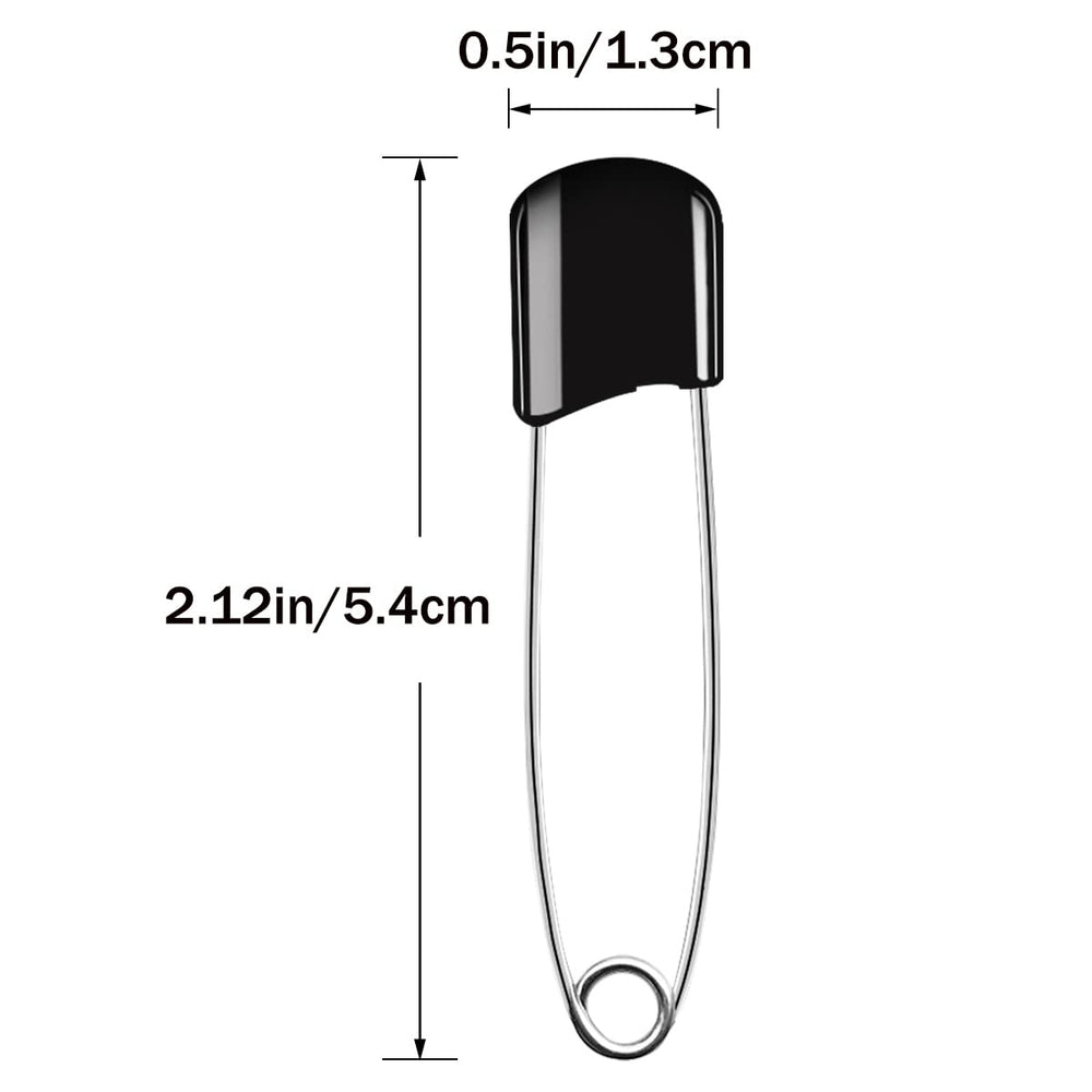 Yuntop diaper pins plastic head with locking closures for reliable diaper security.
