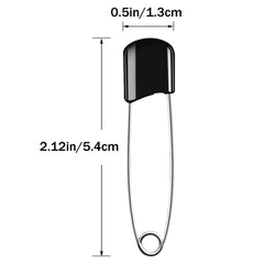 Yuntop diaper pins plastic head with locking closures for reliable diaper security.