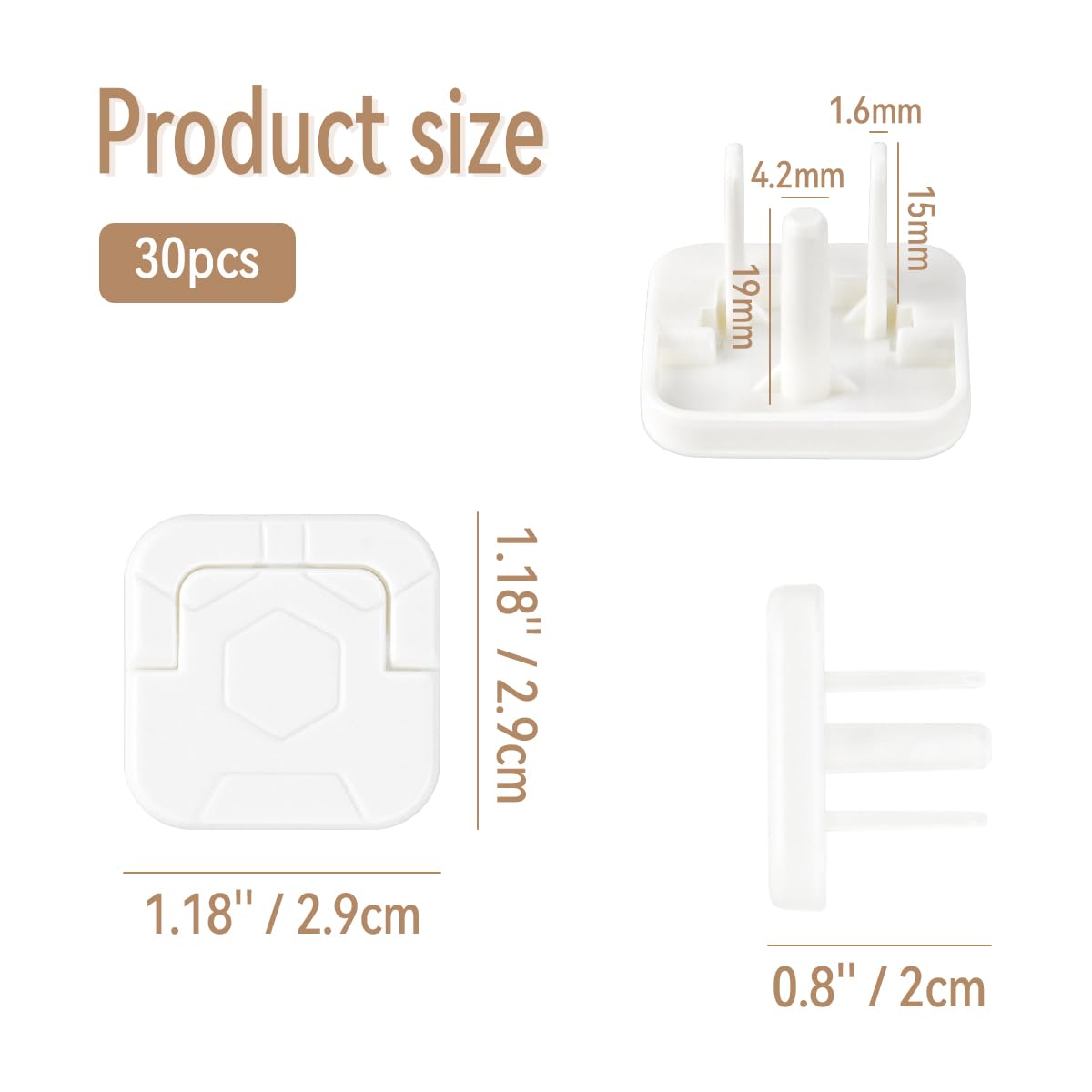 Yuntop durable ABS plastic resists wear for long-term child safety protection.