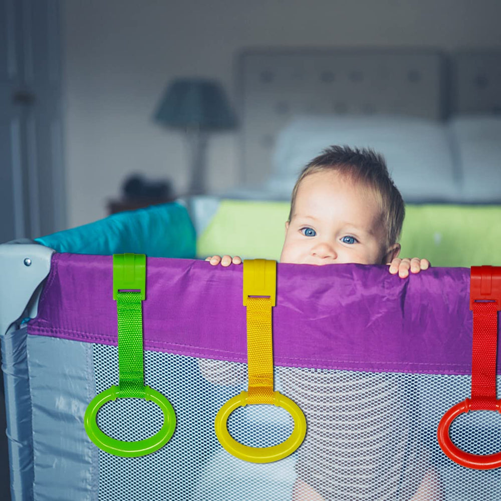 Yuntop pink stand-up ring demonstrates easy grasp and motivating play.