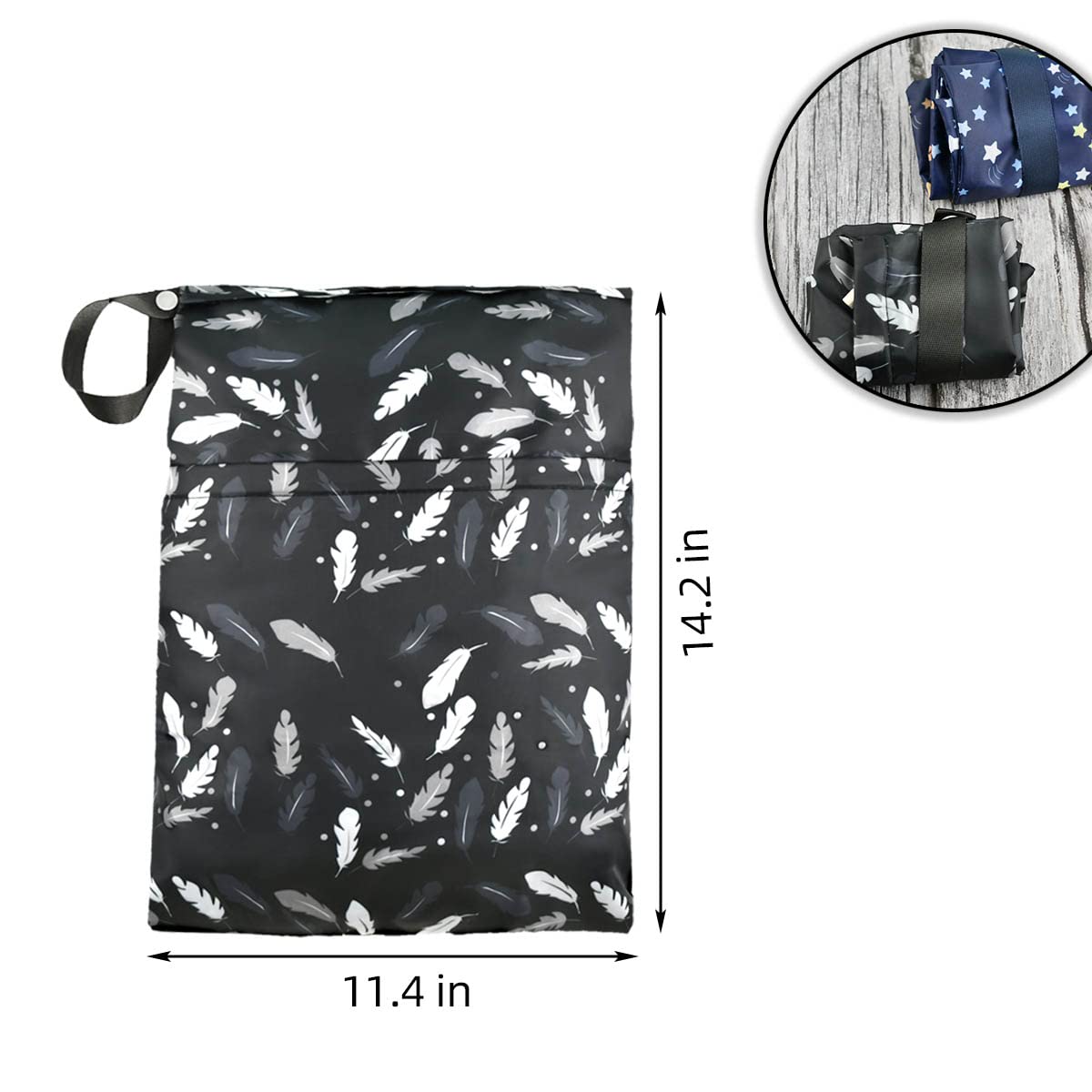 Yuntop bag folds compactly for travel storage
