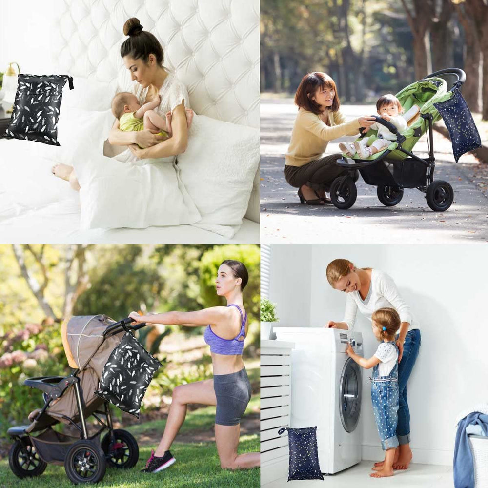 Yuntop wet-dry bag offers large capacity for diapers and swimsuits