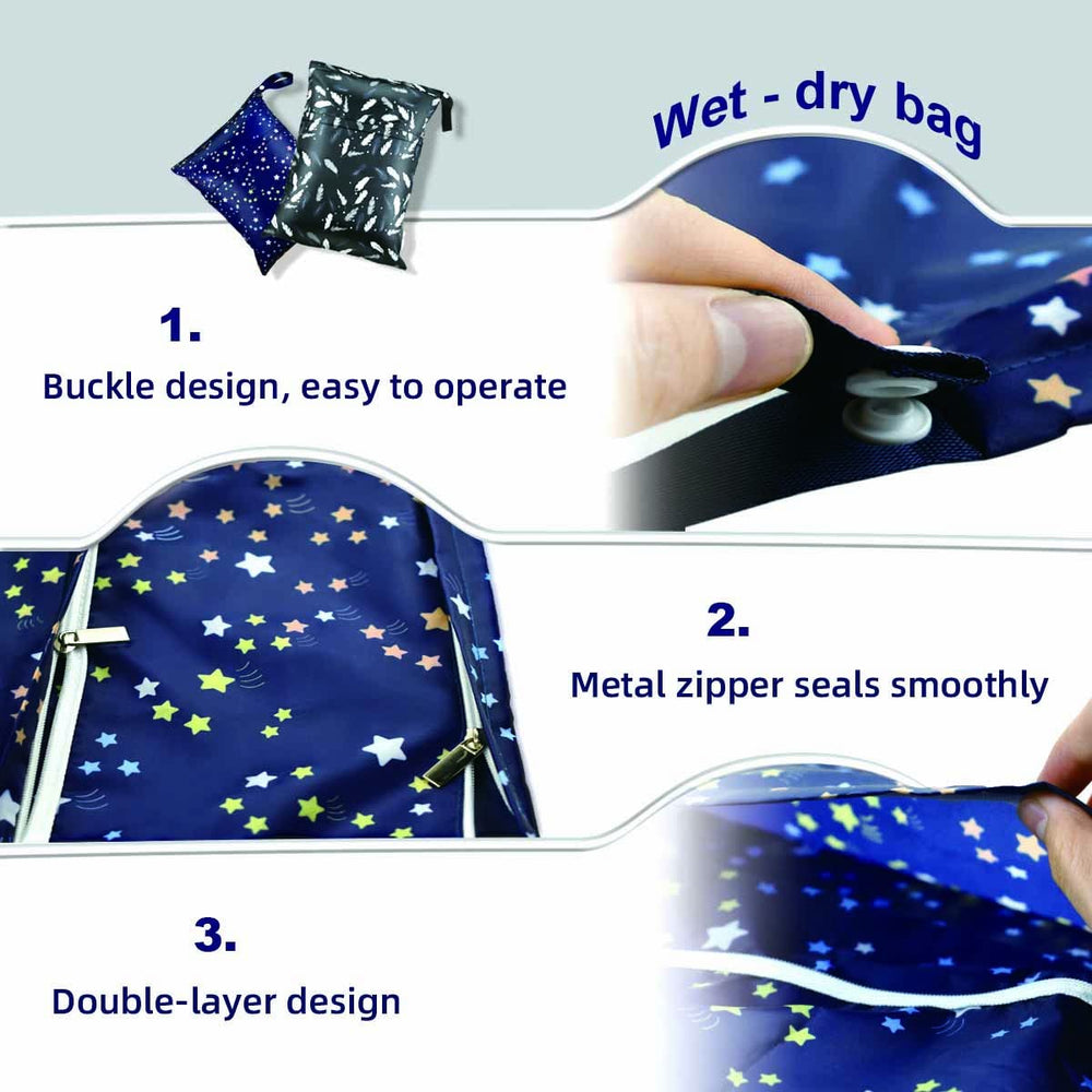 Yuntop wet-dry bag waterproof coating protects belongings at the beach