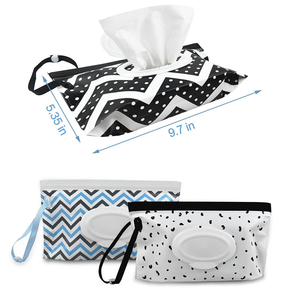 Yuntop three-pack ready for travel and diaper bag organization