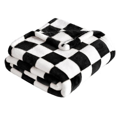 Yurhap checkered baby blanket texture close-up showing ultra-soft microfibre