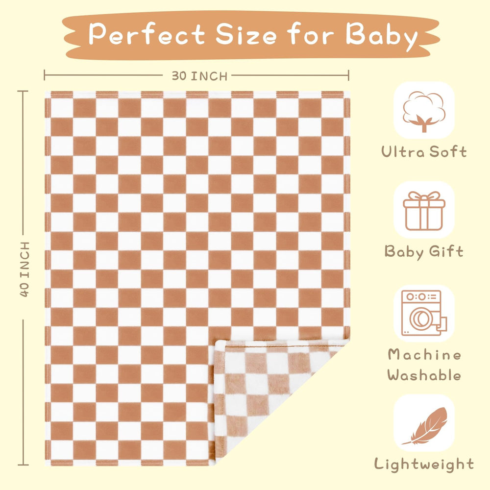 Yurhap checkered blanket doubles as swaddle-friendly wrap