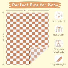 Yurhap checkered blanket doubles as swaddle-friendly wrap
