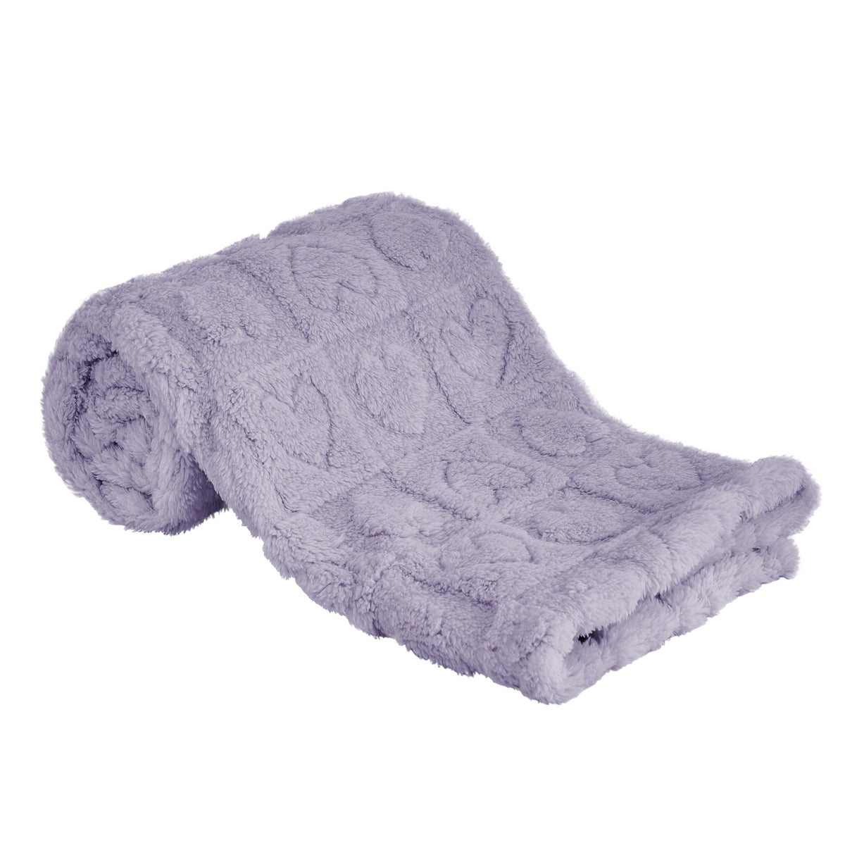 Yurhap fleece baby blanket heart checkered purple close-up showing cozy texture for snuggle moments.