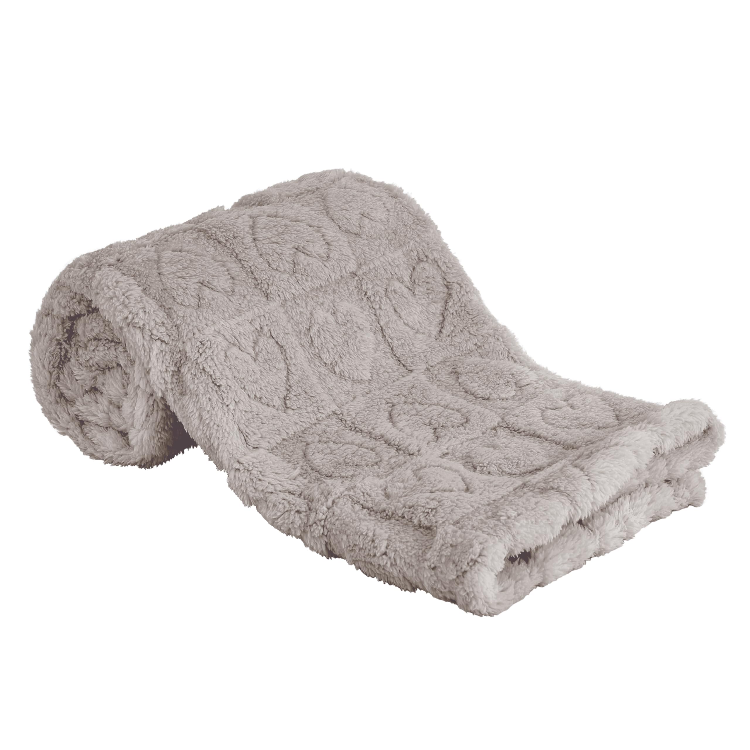 Yurhap fleece baby blanket heart checkered close up showing ultra soft plush fabric for cozy naps