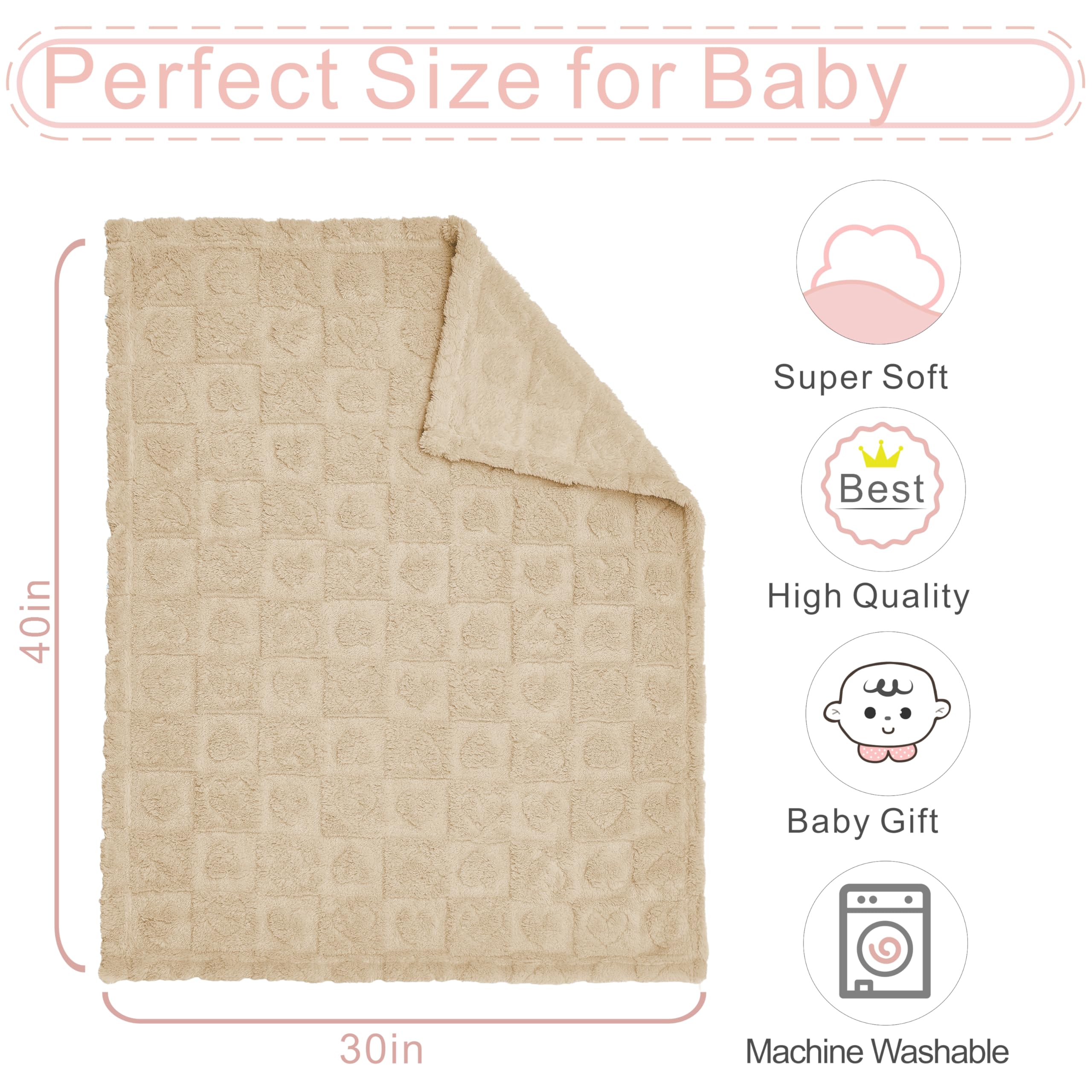 Yurhap fleece baby blanket machine washable for easy care.