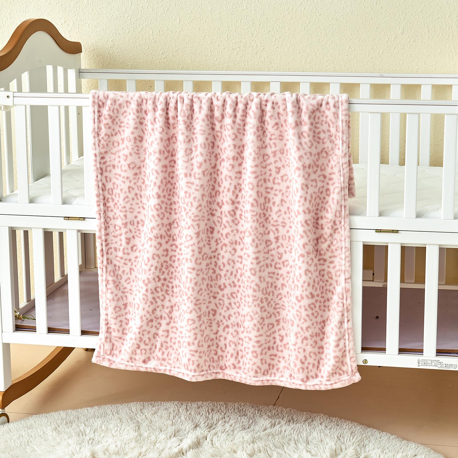 Yurhap leopard print baby blanket soft microfibre fabric for daily use