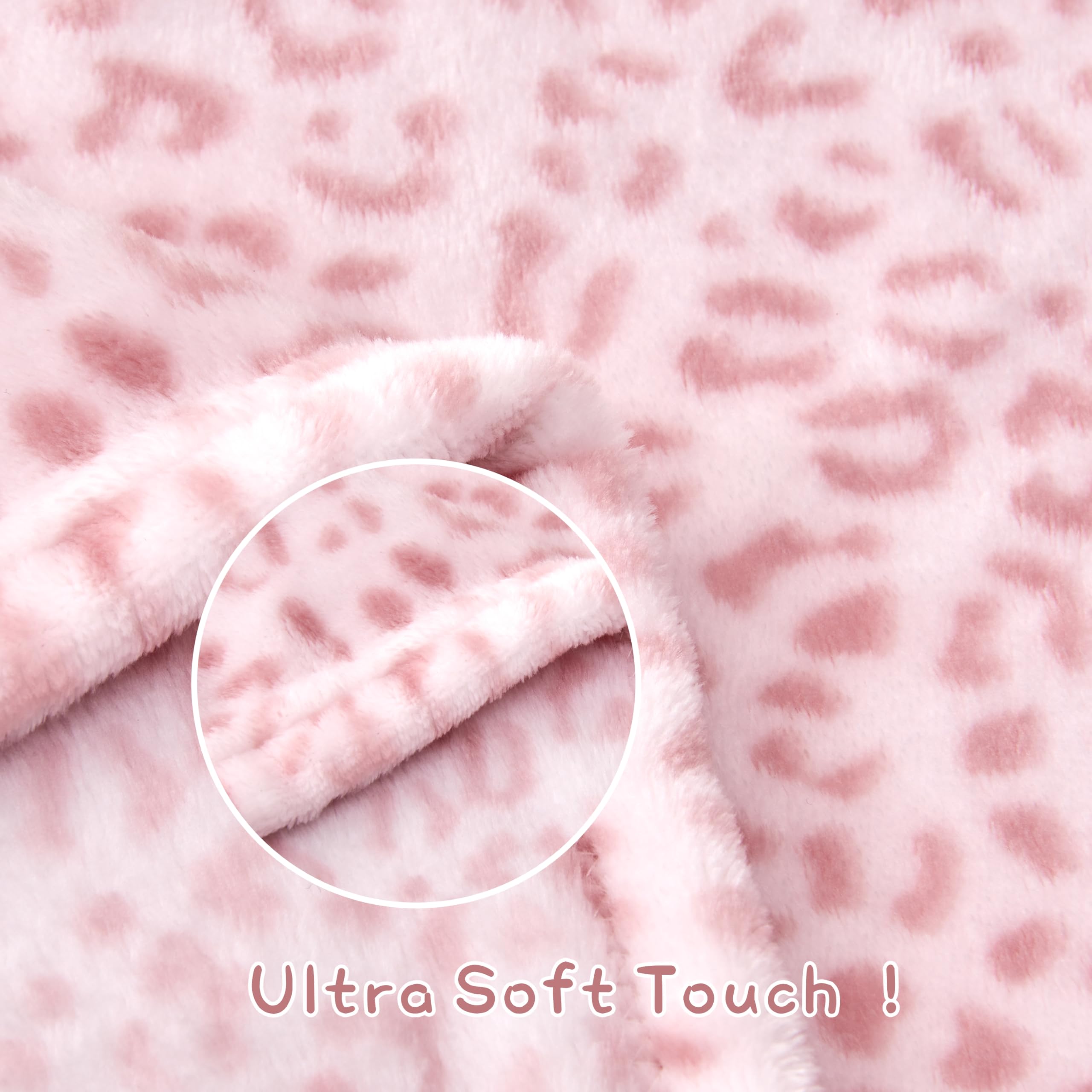 Yurhap leopard print baby blanket swaddle use demonstrates snug cozy wrap