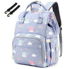 Yusudan Elephant Diaper Bag Backpack main compartment for quick baby essentials access