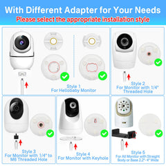 Yususipa clip mount for baby monitor with anti-slip design protects furniture.
