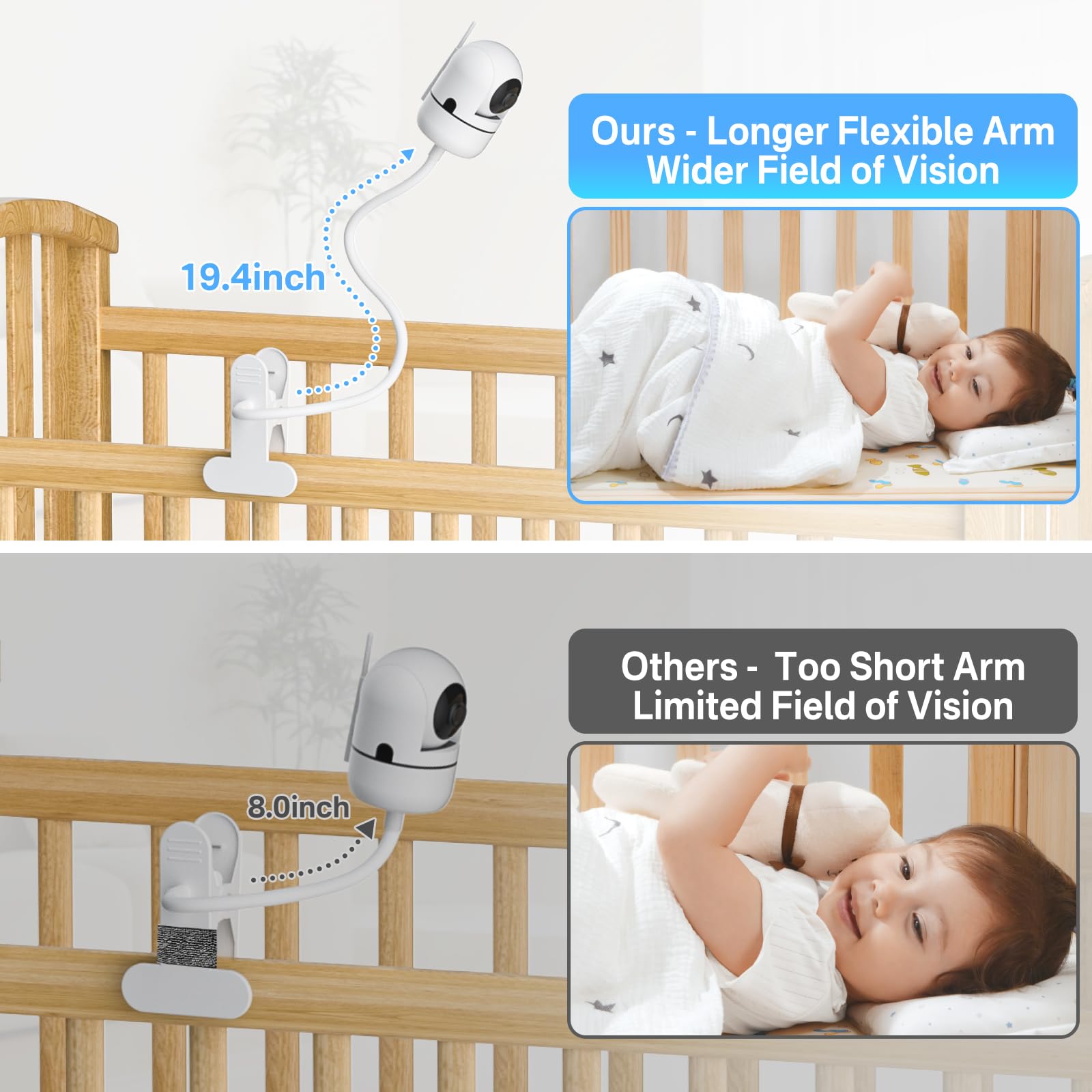 Yususipa Infant Optics DXR-8 Pro adapter fits snugly for reliable viewing.