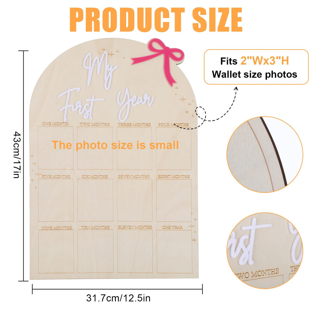 Yuuchoringee twelve-month photo layout showing newborn to first birthday progression