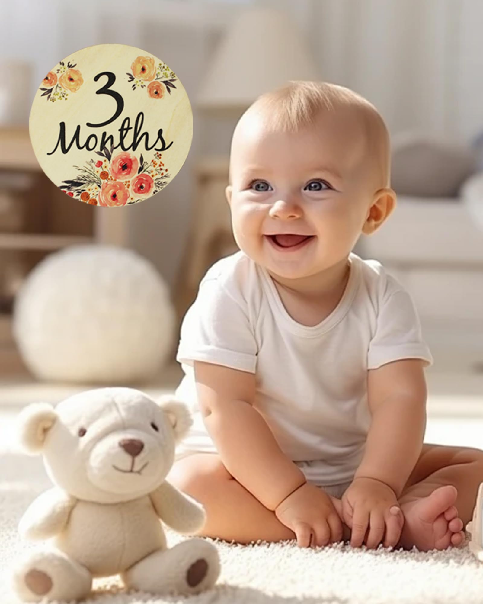 YUYUZSEN baby milestone card in baby photos creates lasting memories.