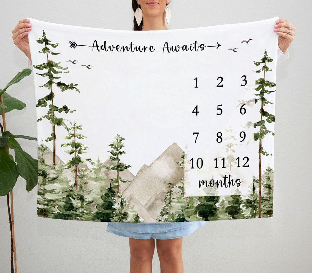 Yuzioey mountain growth chart design helps document baby's year.
