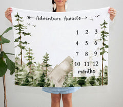 Yuzioey mountain growth chart design helps document baby's year.