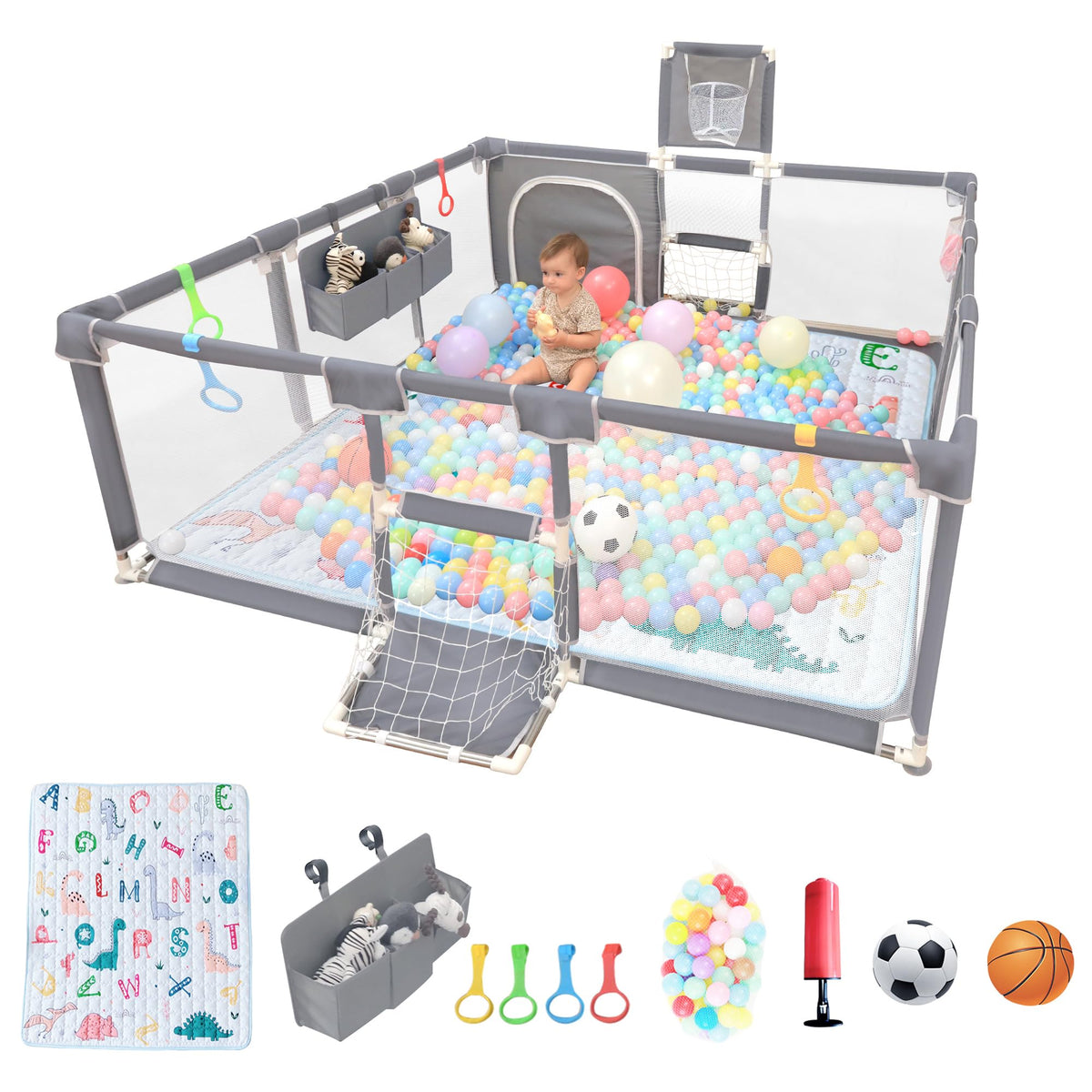 YVDRG Playpen assembly shows quick setup for safe, contained play