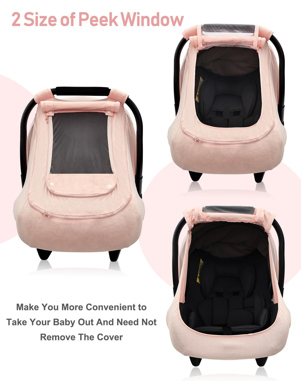 YVMVDV pink elastic-fit cover hugs the seat for secure use.