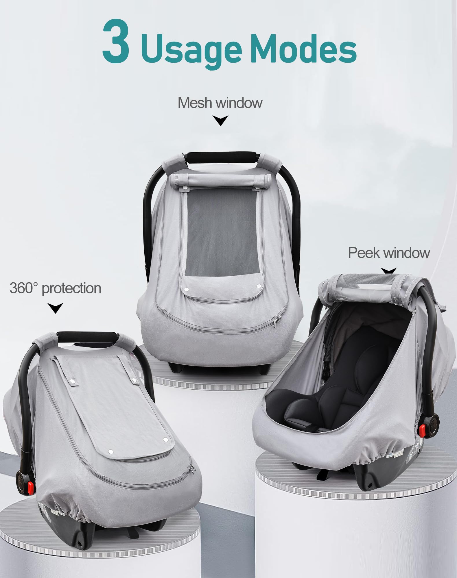 YVMVDV fits chicco and doona strollers for versatile use.